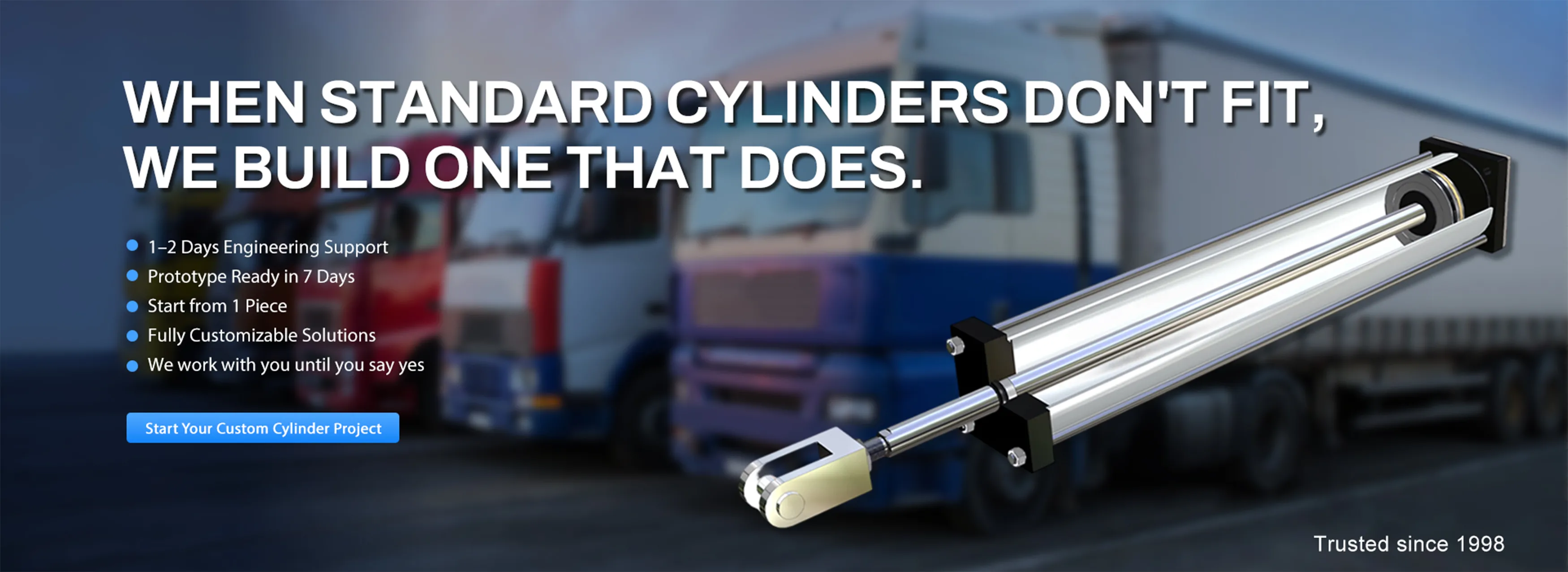 Custom Pneumatic Cylinders Designed Around Your Application