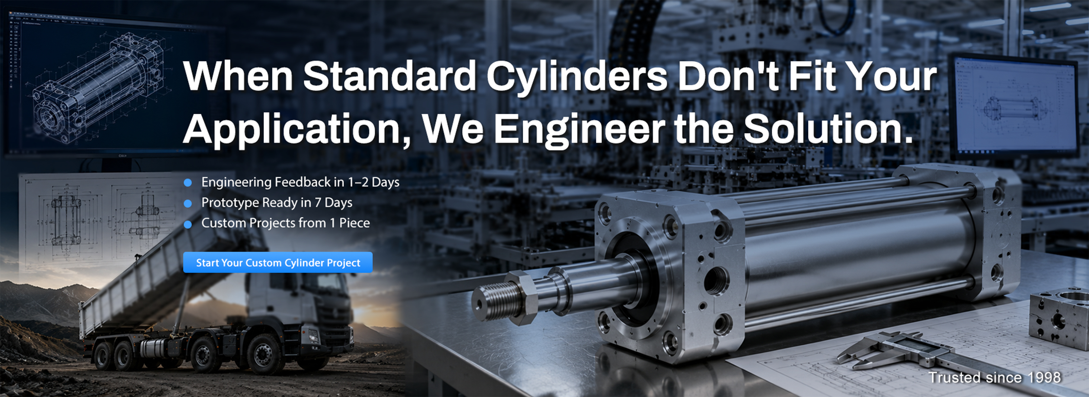 Custom Pneumatic Cylinders Designed Around Your Application