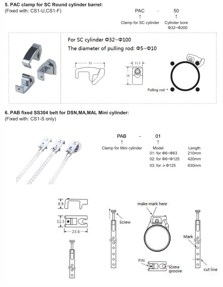 Accessories for magnetic switches