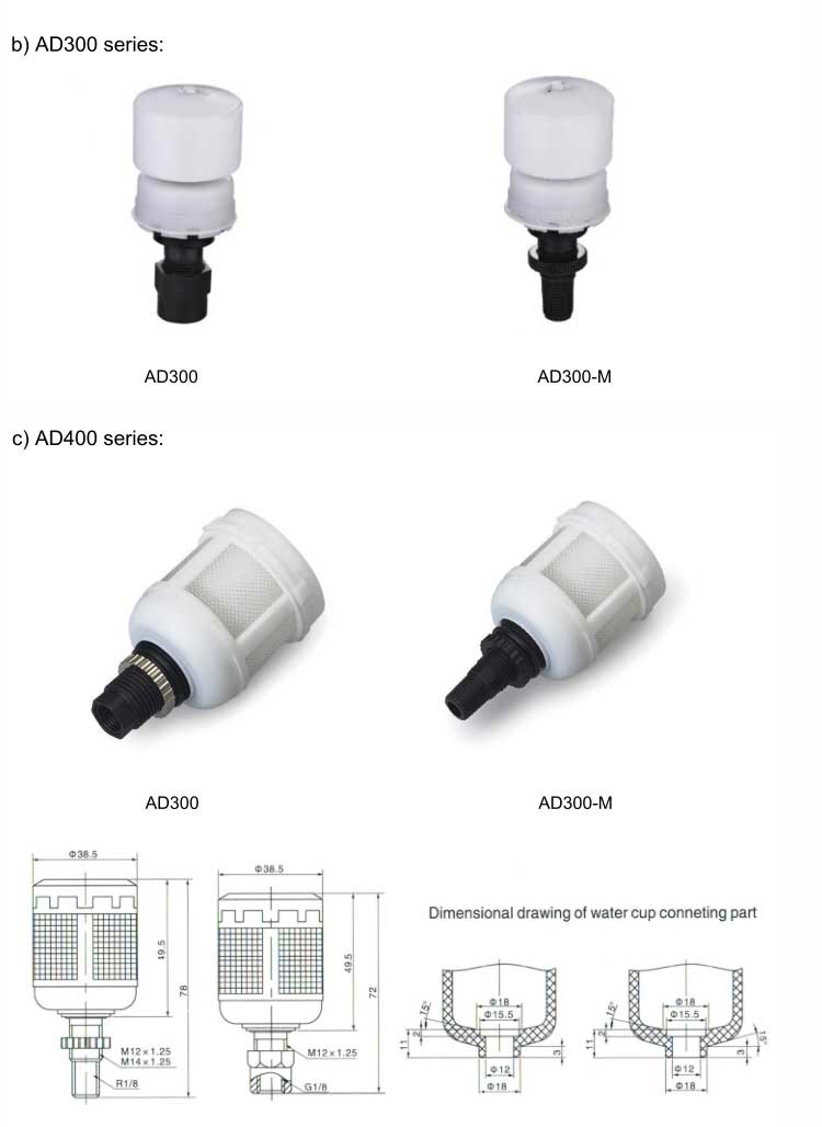 AD Series Auto-drainer for Air Filter