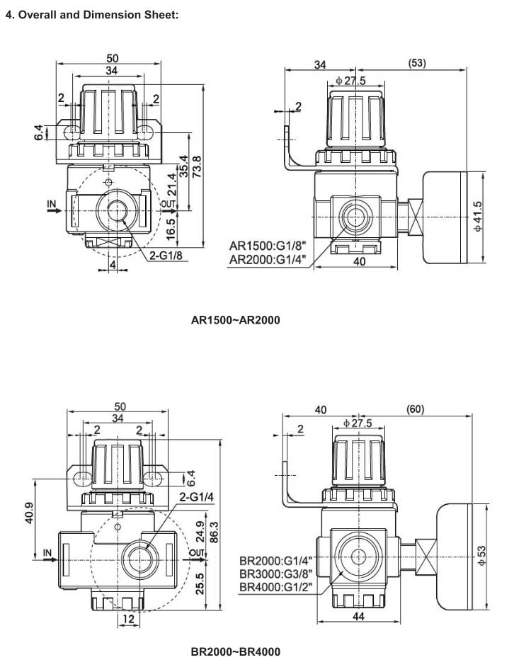 AR,BR Series Air Regulator