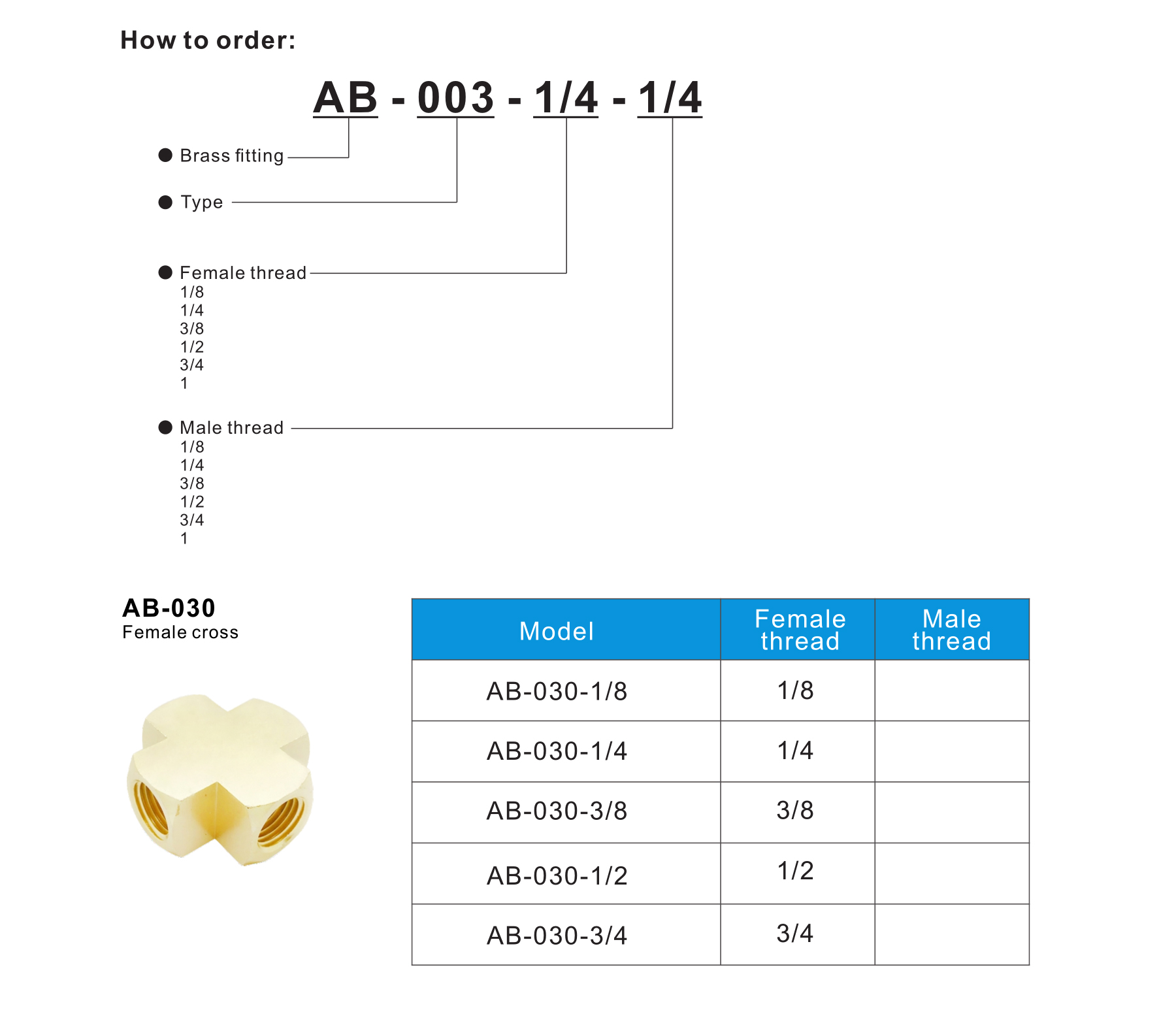 AB-030 Female cross