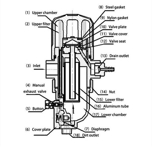 Automatic drain valve