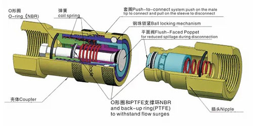 Hydraulic hose quick connect