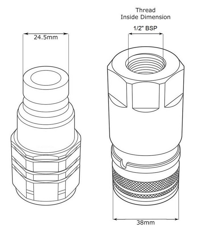 Hydraulic line quick connect