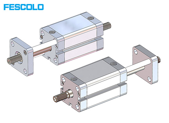 Compact Anti-Rotation Cylinder with Rod