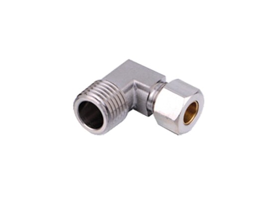 FPL Brass ferrule compression male elbow