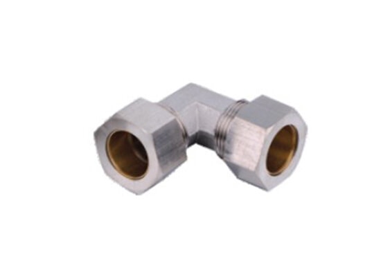 FPV Brass ferrule compression elbow