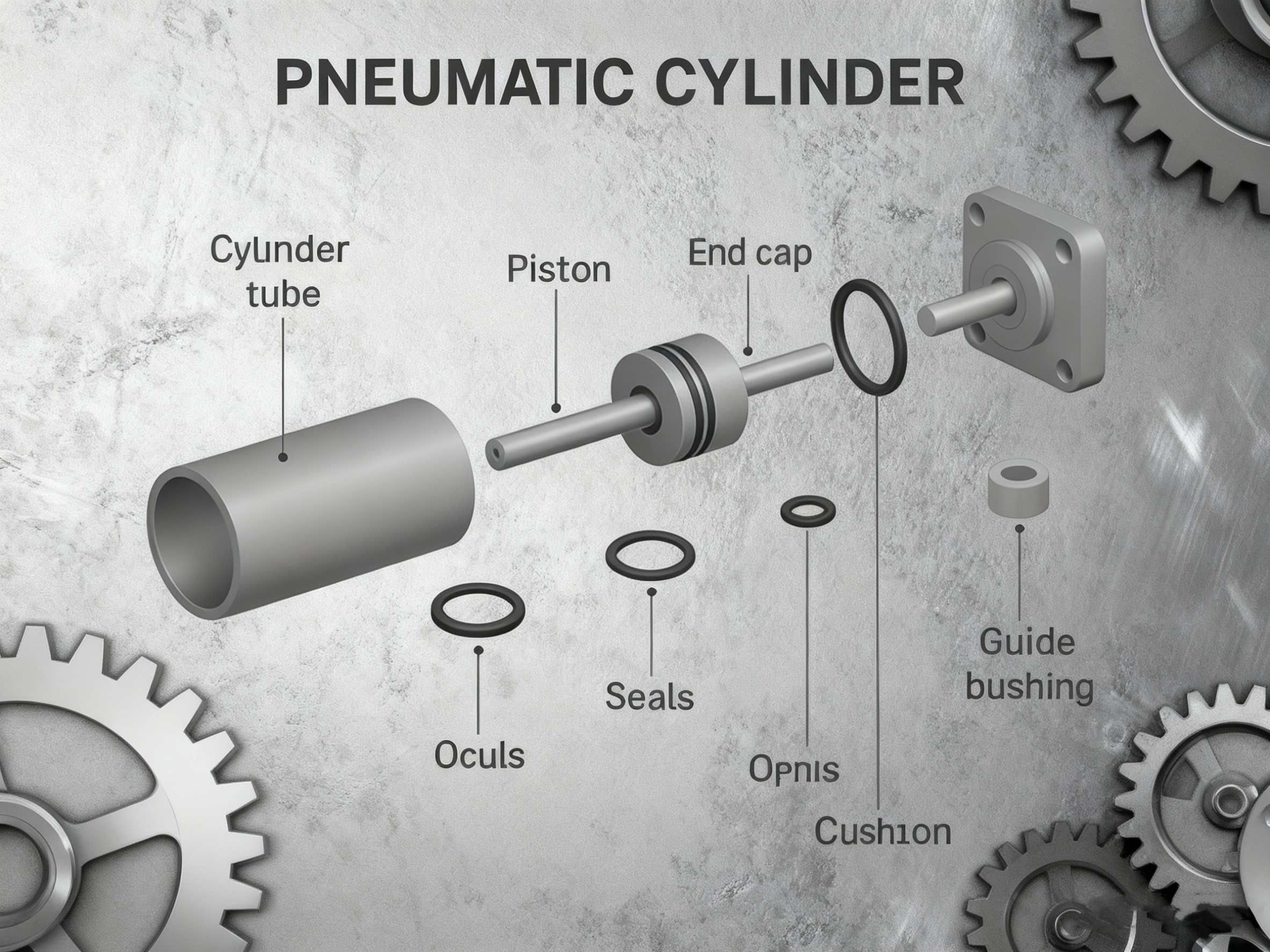 A comprehensive analysis of the components of a pneumatic cylinder