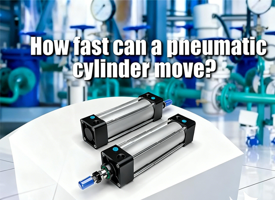How fast can a pneumatic cylinder move?