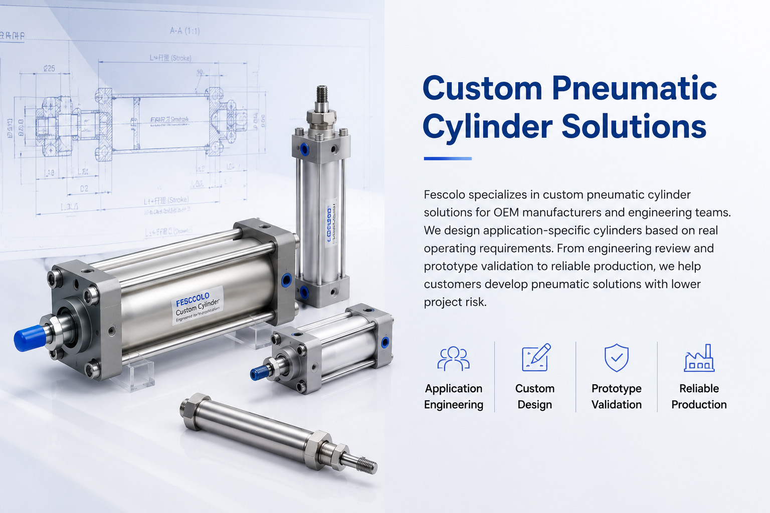 Custom Pneumatic Cylinders